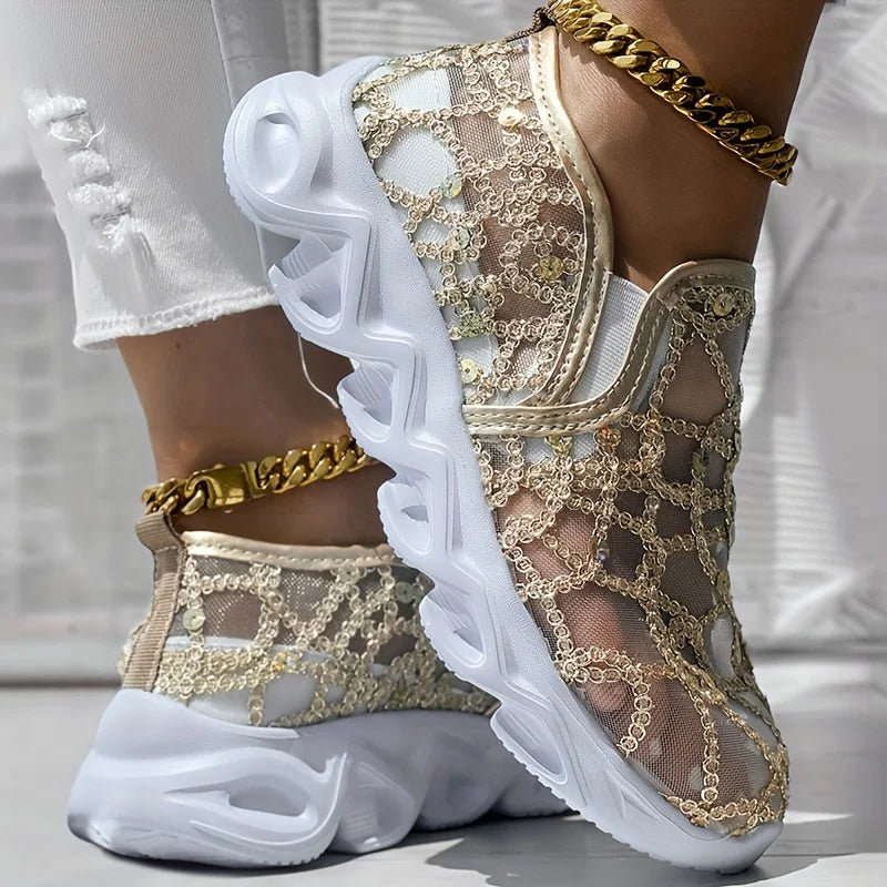 Zapatillas Mujer de Malla Transpirable Casual con Suela Antideslizante