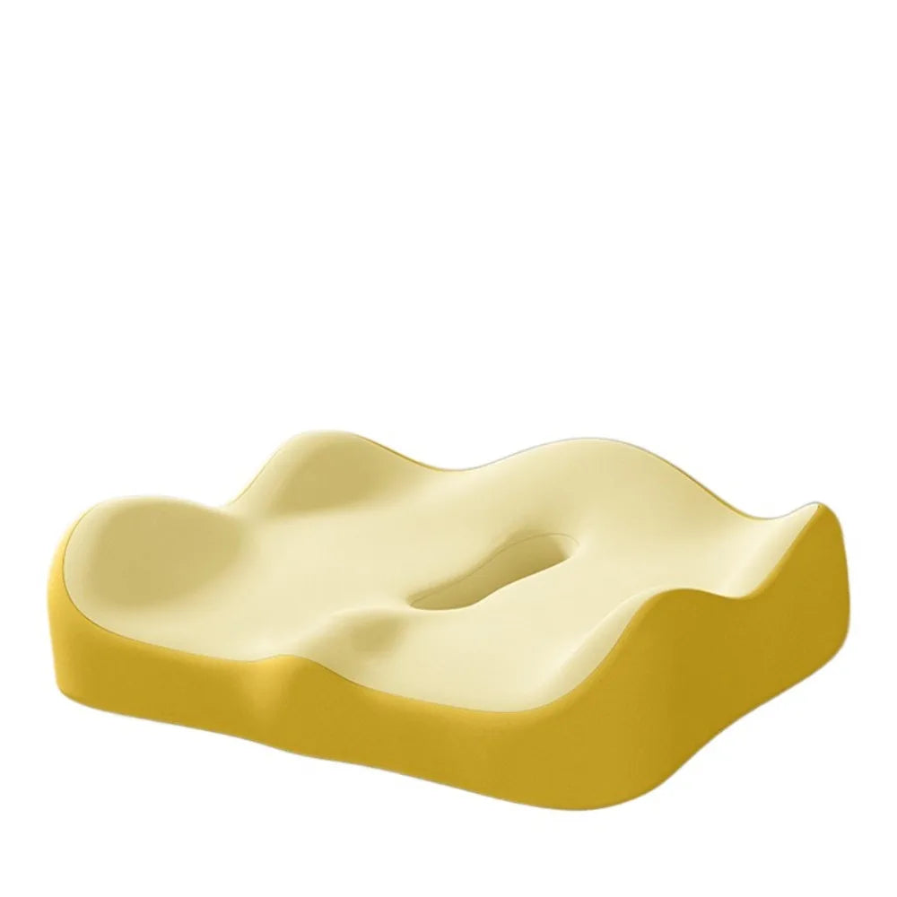 Cojín Ortopédico de Espuma Viscoelástica para Alivio de Coxis y Espalda