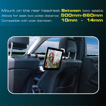 Tablet Holder for Tablet PC Car Back Seat Headrest Mounting Holder Tablet Universal 7-15'' for IPad Xiaomi Samsung Clip Mount