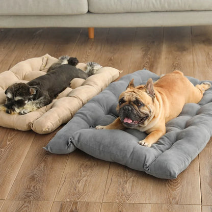 Cama Multifunción 3 en 1 para Perros y Gatos Didog, Cojín Suave de Algodón Lavable con Funda Extraíble, Estera y Sofá para