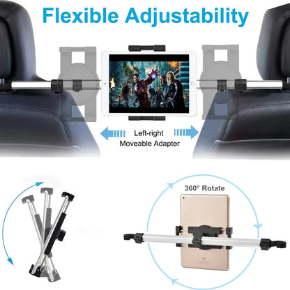 Tablet Holder for Tablet PC Car Back Seat Headrest Mounting Holder Tablet Universal 7-15'' for IPad Xiaomi Samsung Clip Mount