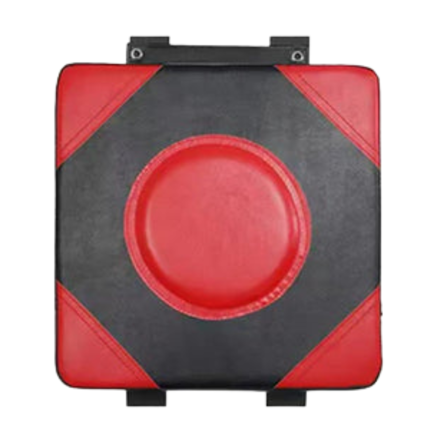 Objetivo de Boxeo de Pared Acolchado 30x30 cm para Entrenamiento Fitness Negro y Rojo