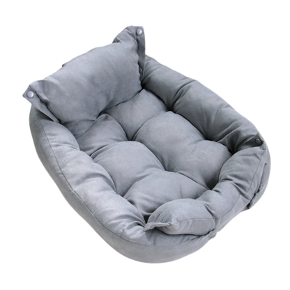 Cama Multifunción 3 en 1 para Perros y Gatos Didog, Cojín Suave de Algodón Lavable con Funda Extraíble, Estera y Sofá para