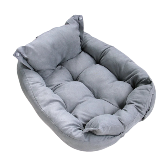 Cama Multifunción 3 en 1 para Perros y Gatos Didog, Cojín Suave de Algodón Lavable con Funda Extraíble, Estera y Sofá para