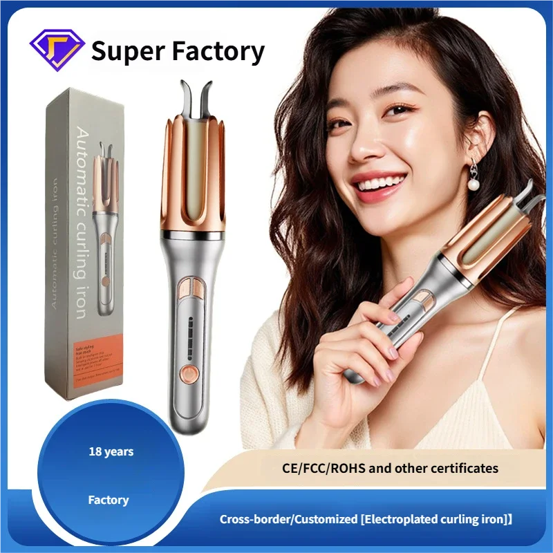 Rizador de Pelo Automático Cerámica 32 mm con Control de Temperatura