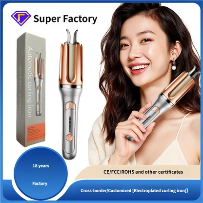 Rizador de Pelo Automático Cerámica 32 mm con Control de Temperatura