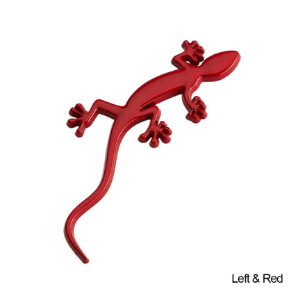 Pegatina 3D de Gecko para Coche en Aleación Metálica Autoadhesiva