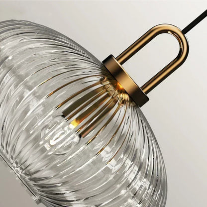 Lámpara Colgante de Cristal E27 Estilo Vintage para Interior