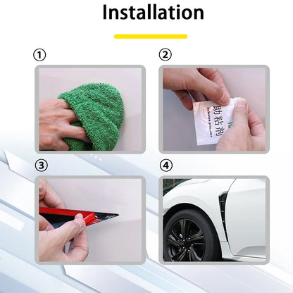 Aletas Decorativas Laterales Universales para Coche 45 cm (2 uds.)