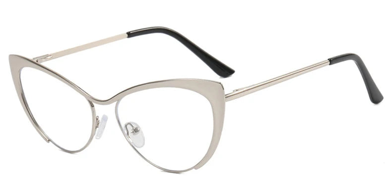 Montura Cat Eye para Mujer Gafas Graduadas de Moda Antiluz Azul