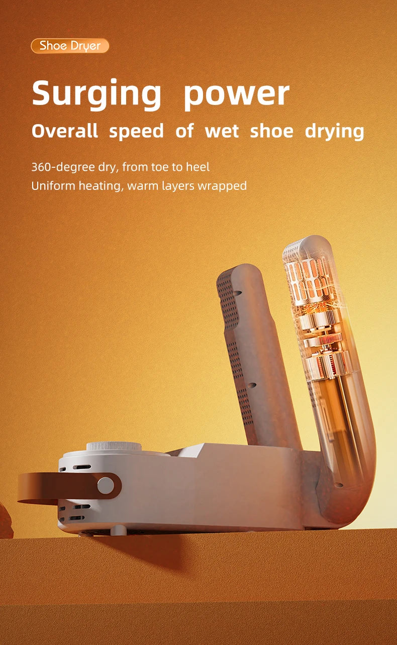 Smart Timer Shoe Dryer, Adjustable Telescopic Shoe Dryer, Quick Dry, deodorizer, Sterile