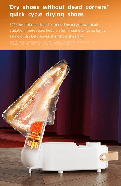 Smart Timer Shoe Dryer, Adjustable Telescopic Shoe Dryer, Quick Dry, deodorizer, Sterile