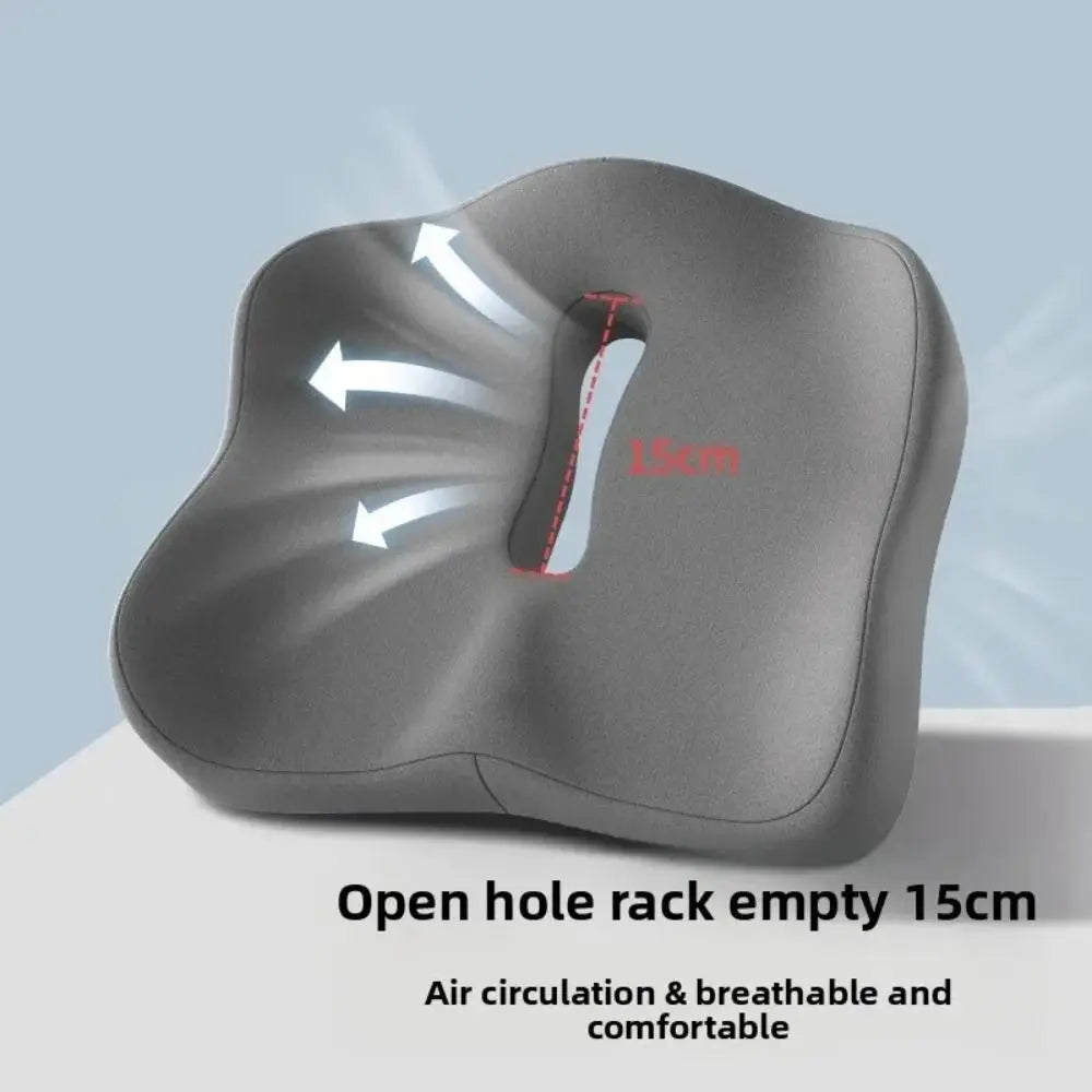 Cojín Ortopédico de Espuma Viscoelástica para Alivio de Coxis y Espalda