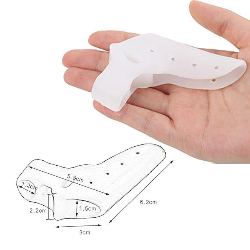 Corrector de Juanetes de Silicona con Separador de Dedos Reutilizable