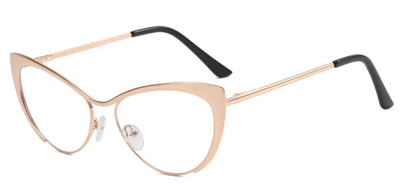 Montura Cat Eye para Mujer Gafas Graduadas de Moda Antiluz Azul