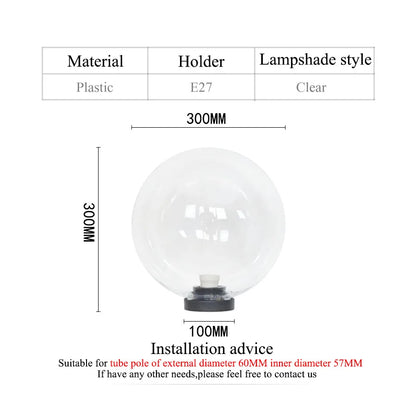 outdoor waterproof ball shape light sphere light garden light pillar light villar lamp exterior lamp decoration lighting