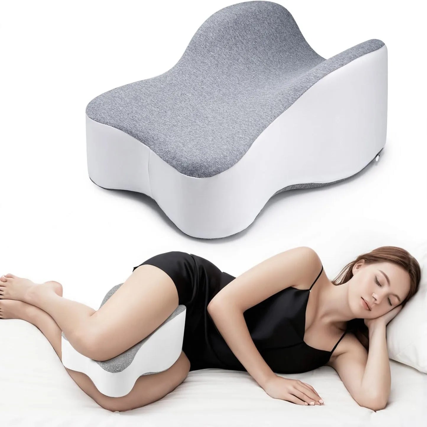 Almohada Ortopédica de Espuma Viscoelástica para Rodillas y Piernas