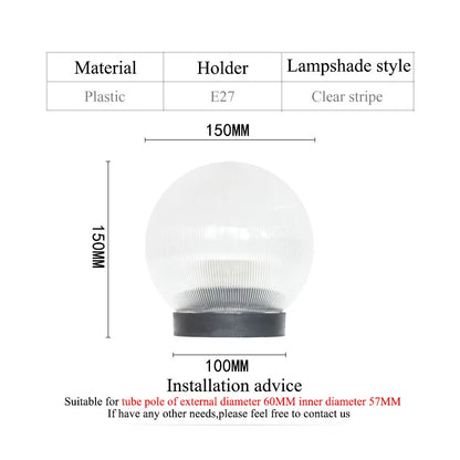 outdoor waterproof ball shape light sphere light garden light pillar light villar lamp exterior lamp decoration lighting
