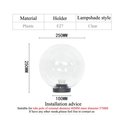 outdoor waterproof ball shape light sphere light garden light pillar light villar lamp exterior lamp decoration lighting