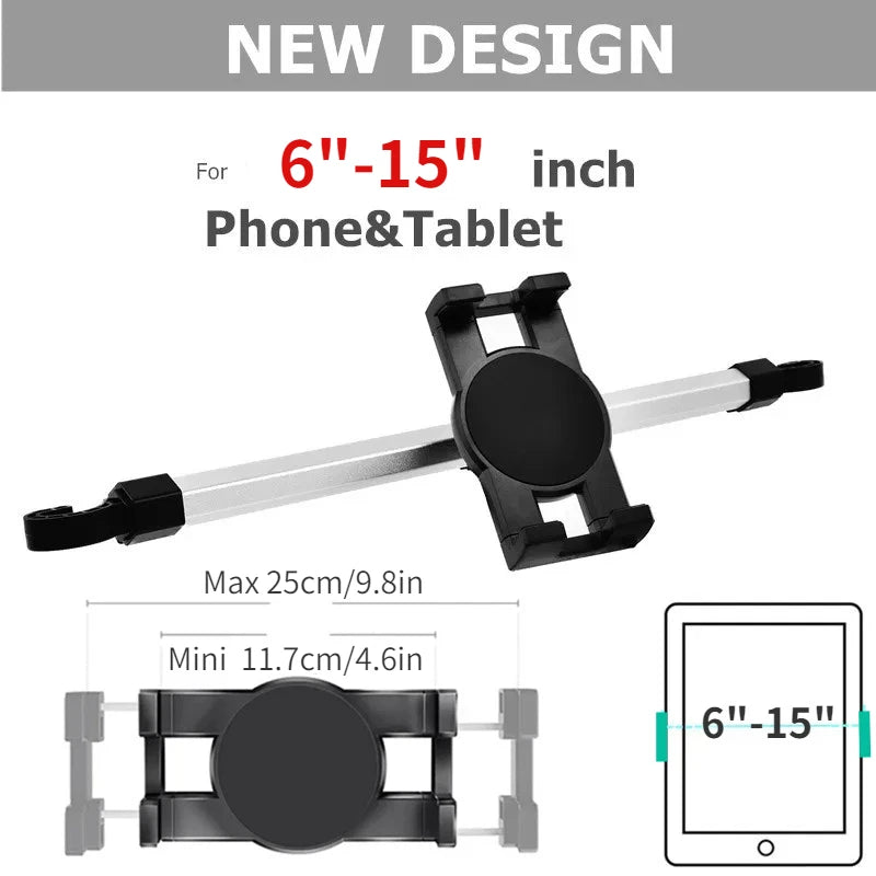 Tablet Holder for Tablet PC Car Back Seat Headrest Mounting Holder Tablet Universal 7-15'' for IPad Xiaomi Samsung Clip Mount