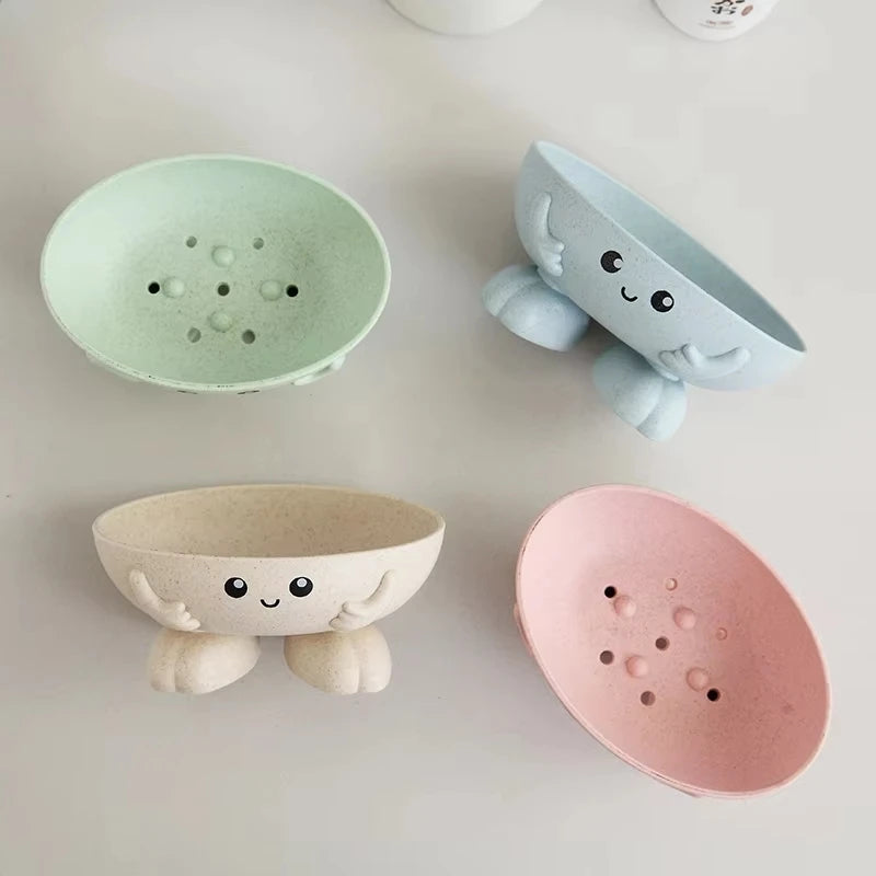 Jabonera con Drenaje de Agua y Soporte Antideslizante para Baño