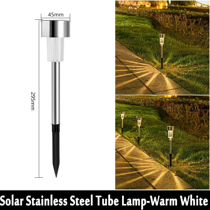 Pack de 10 Luces Solares LED para Jardín Impermeables IP65