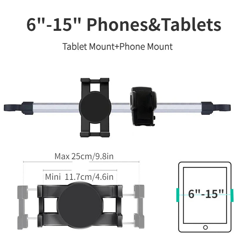Tablet Holder for Tablet PC Car Back Seat Headrest Mounting Holder Tablet Universal 7-15'' for IPad Xiaomi Samsung Clip Mount