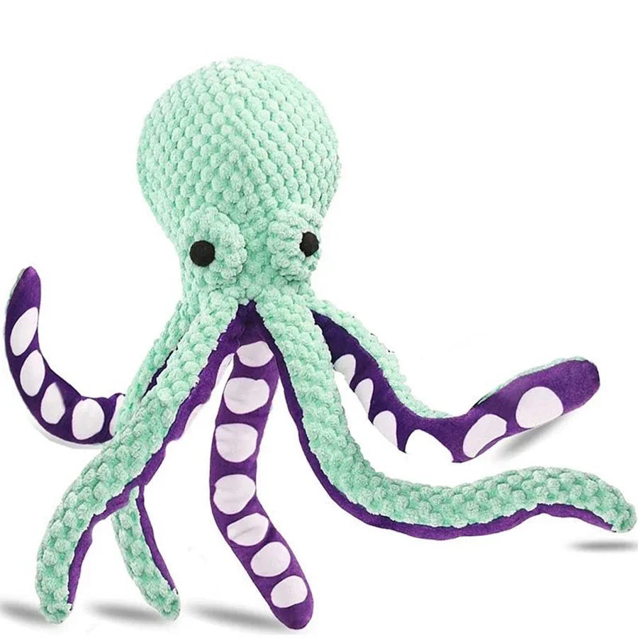 Juguete Pulpo de Peluche para Perros con Sonido Interactivo