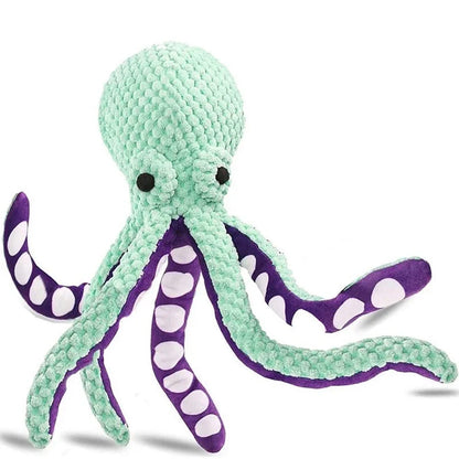 Juguete Pulpo de Peluche para Perros con Sonido Interactivo