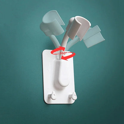 Soporte Adhesivo Ajustable 360° para Cabezal de Ducha Universal