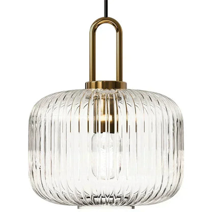 Lámpara Colgante de Cristal E27 Estilo Vintage para Interior