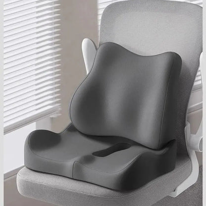 Cojín Ortopédico de Espuma Viscoelástica para Alivio de Coxis y Espalda