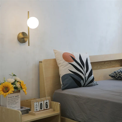 Aplique de Pared Moderno LED con Doble Globo de Cristal G9