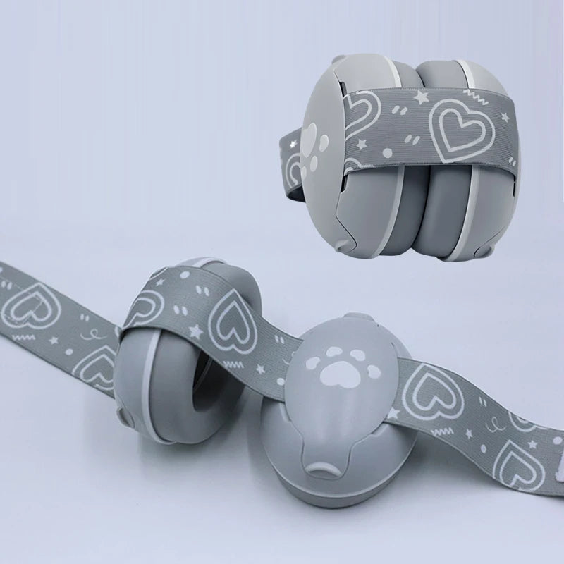 Orejeras antirruido para bebé ajustables con banda elástica protección auditiva infantil