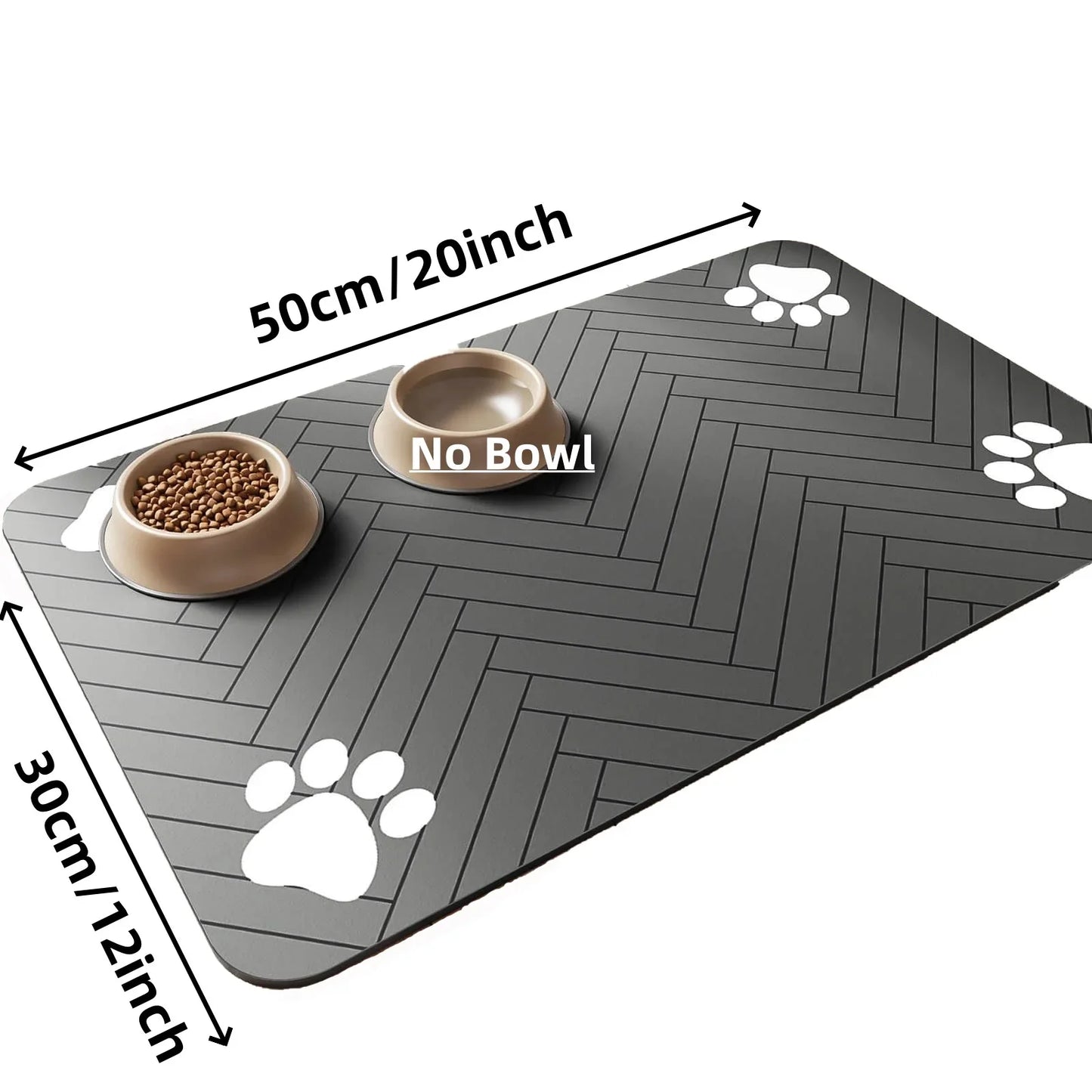 Alfombrilla Impermeable para Comedero de Perros y Gatos Antideslizante