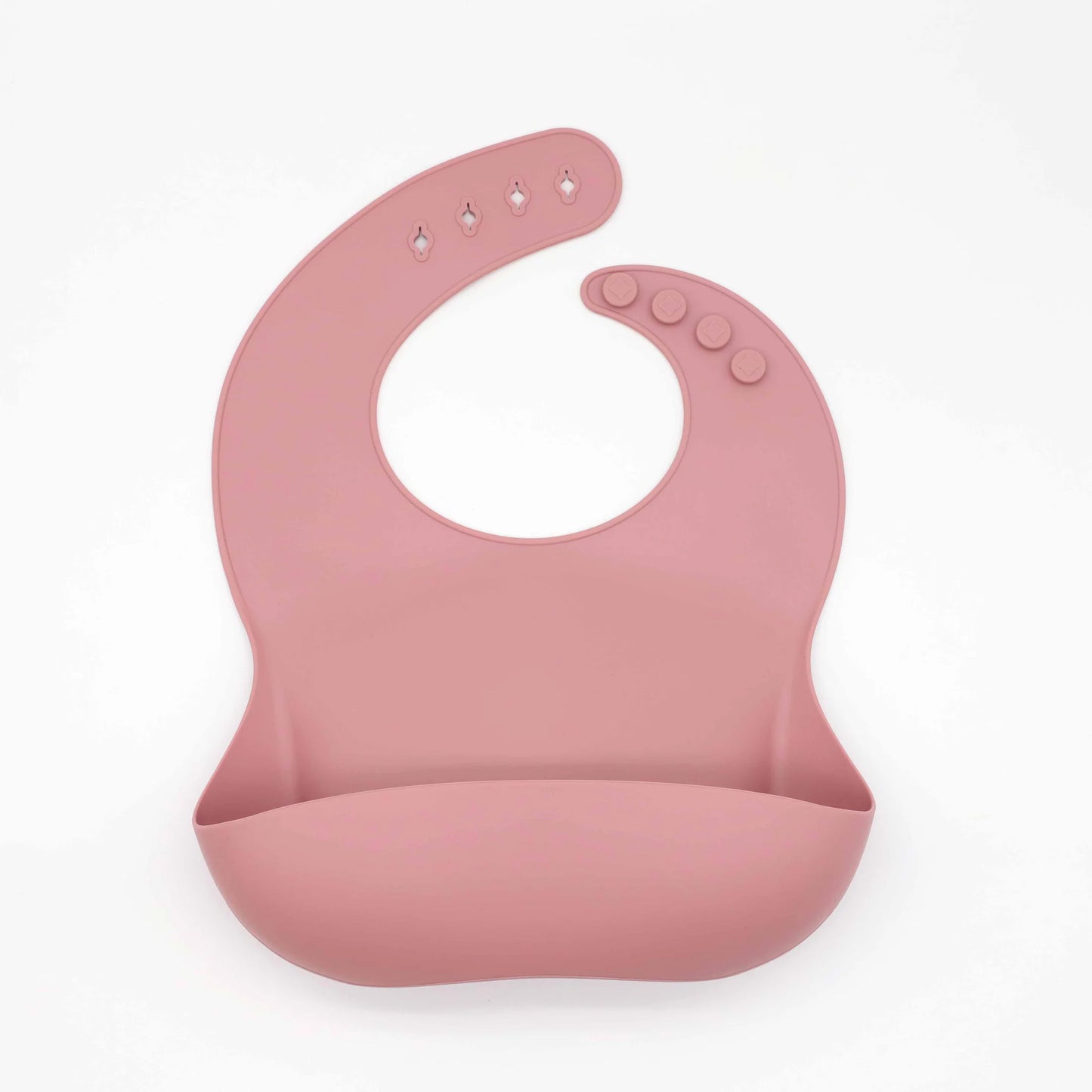 Babero de Silicona para Bebé con Bolsillo Recoge Alimentos Ajustable