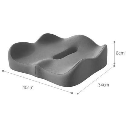 Cojín Ortopédico de Espuma Viscoelástica para Alivio de Coxis y Espalda