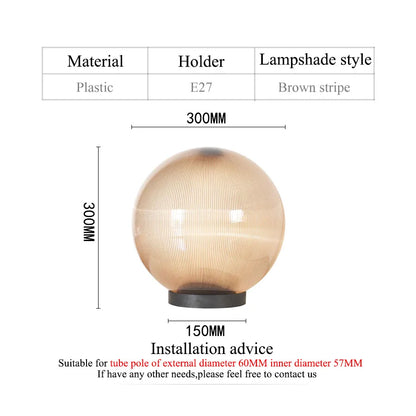 outdoor waterproof ball shape light sphere light garden light pillar light villar lamp exterior lamp decoration lighting