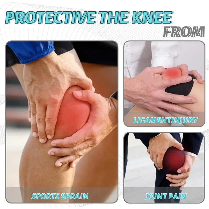 Rodillera acolchada antideslizante ajustable para trabajo y deporte