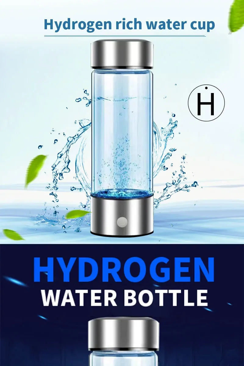 420ml Rich Hydrogen Oxygen Water Cup H2 Generator Bottle Alkaline Maker Ionizer Bottle Super Antioxidan Titanium Quality Filter