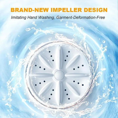 1L Mini Rechargeable Washing Machine Underwear Travel Portable Small Socks Washing Machine Dehydratable Portable Laundry Bucket