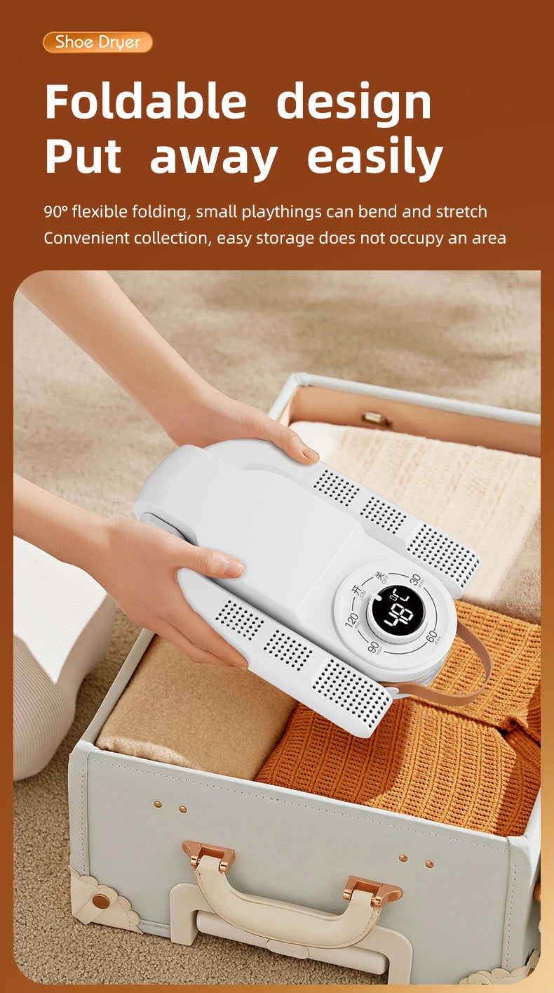 Smart Timer Shoe Dryer, Adjustable Telescopic Shoe Dryer, Quick Dry, deodorizer, Sterile