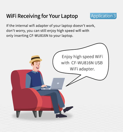COMFAST RTL8188 Mini USB Wifi Adapter Dongle 150Mbps 802.11b/g/n Adaptador Wi fi Emitter Receiver Network Card Antena Para PC