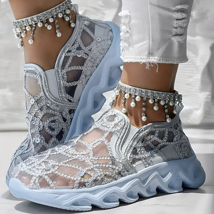 Zapatillas Mujer de Malla Transpirable Casual con Suela Antideslizante