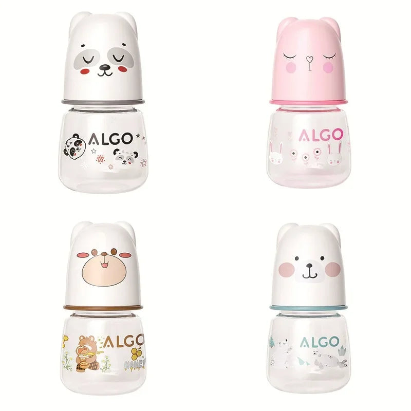 Biberón para recién nacido 60 ml de PP con diseño de animales compacto y ligero