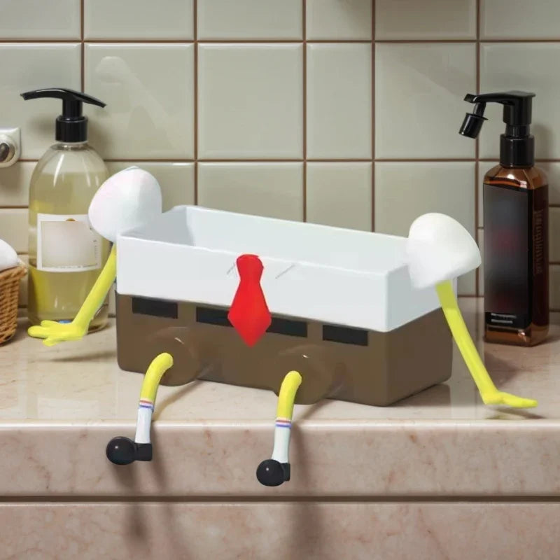 Estante drenaje para fregadero soporte esponja creativo cocina