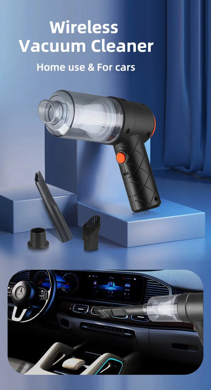 Mini Aspiradora Portátil Inalámbrica para Coche y Hogar Compacta