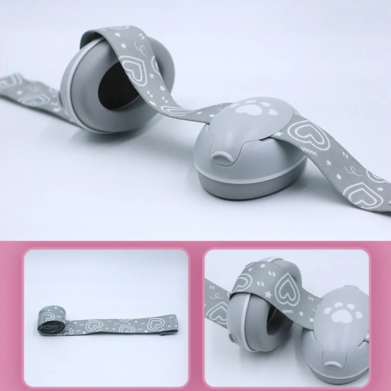 Orejeras antirruido para bebé ajustables con banda elástica protección auditiva infantil