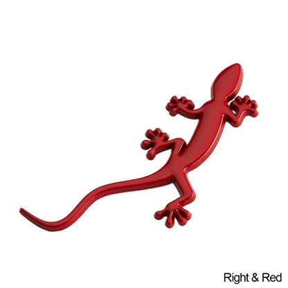 Pegatina 3D de Gecko para Coche en Aleación Metálica Autoadhesiva