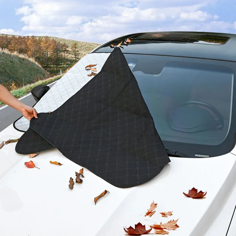 Cubierta Parabrisas Coche Universal 140x95 cm Protección Sol Nieve Lluvia Sedán SUV